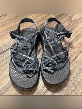 Chaco ZX3 Classic Scatter Navy Hollow Eclipse Sport Hiking Sandals Women’s Sz 10